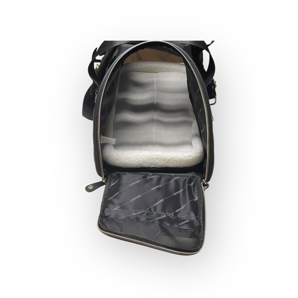 Joan & David 𖠌 20” Dome Quilted Pet Carrier Travel Bag 𖠌 Black 𖠌 TSA approved - Picture 13 of 16